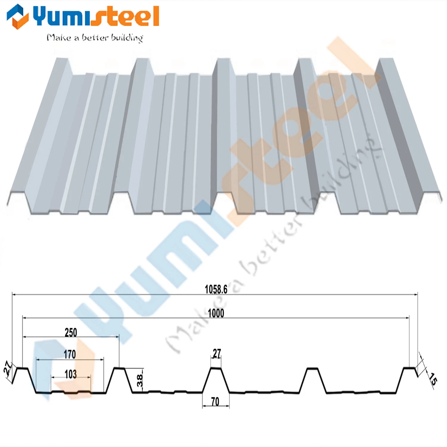 Corrugated Metal Cladding Panels/Roofing Tiles