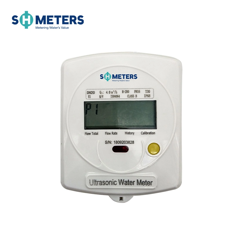 15mm-40mm Wired Remote Multi Data Display Ultrasonic Water Meter Support Integrate System