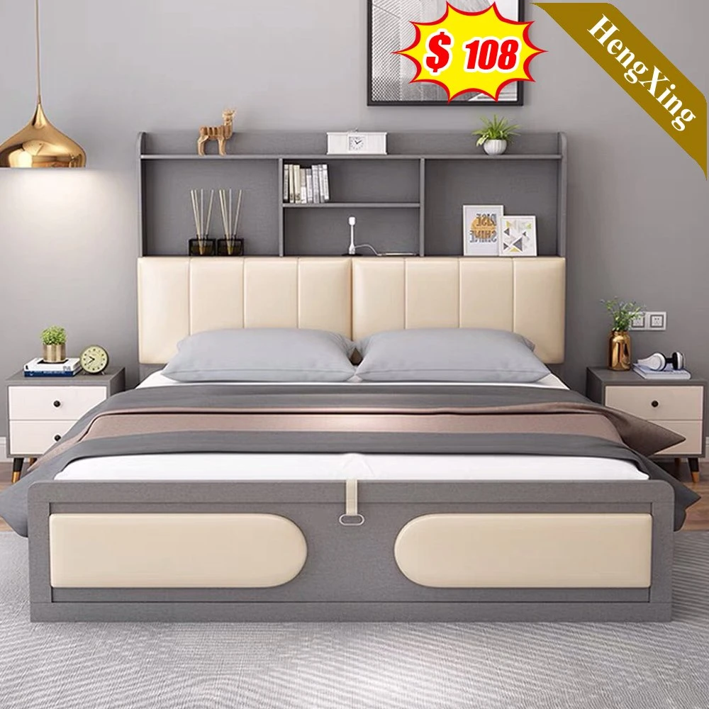 Elegant Modern Bedroom Sets Furniture Storage Plywood Melamine MDF Wall Single Kids Bed