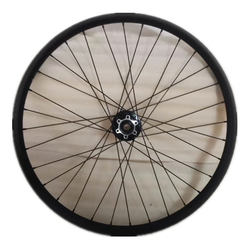 Conjunto de rodas de travão de disco sem câmara de 24", suspensão de montanha de rodas de eixo simples Rodas de bicicleta