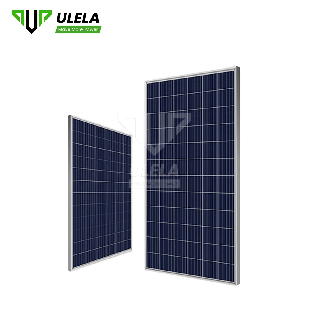 Ulela 25W Panel Solar proveedores transparente Panel Solar cristalino policristalino China 158mm Poly 335 Watt Panel Solar