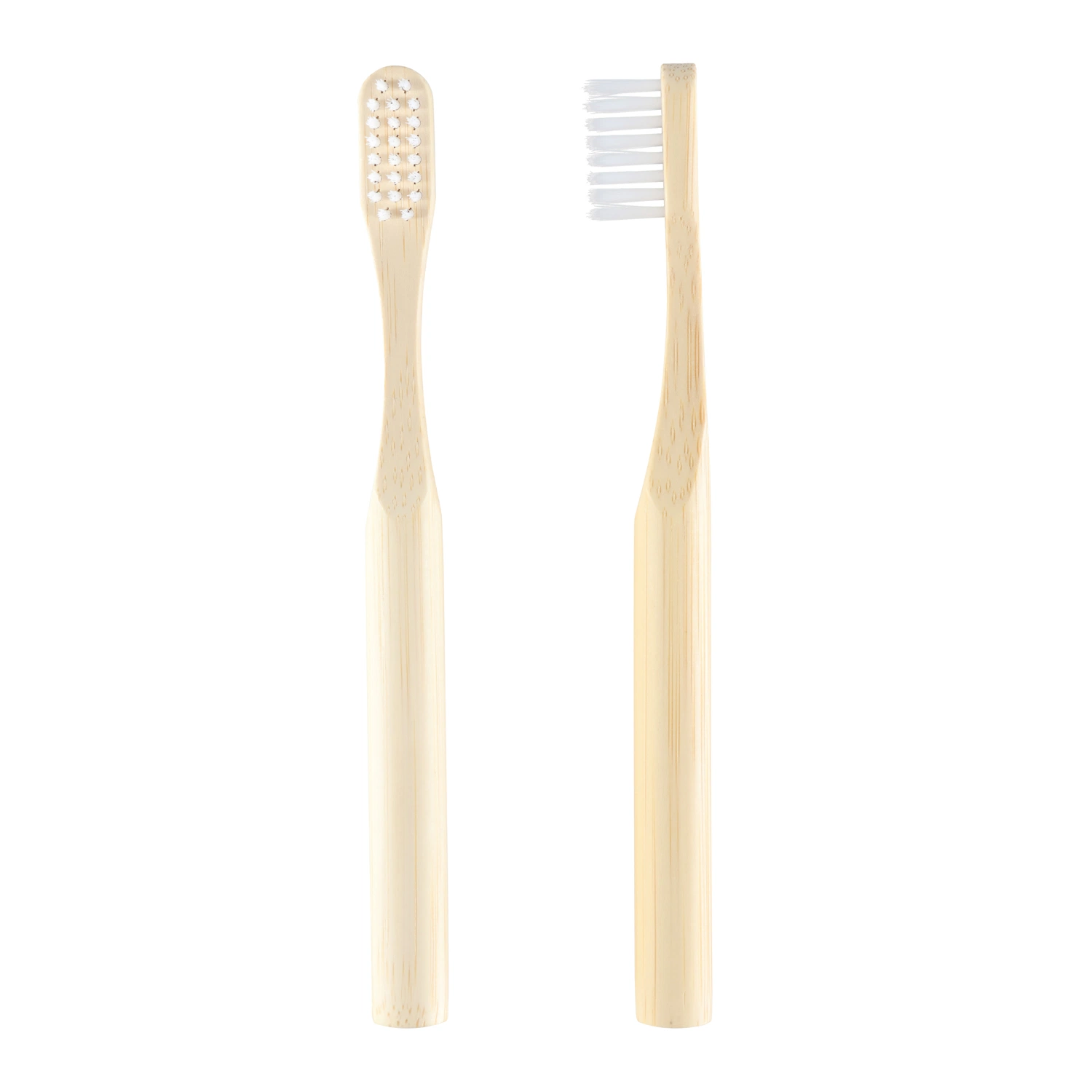 Ventes populaire Round-Edged plat brosse à dents de bambou Hôtel pour les adultes de fournitures jetables Brosse à dents de bambou de l'environnement