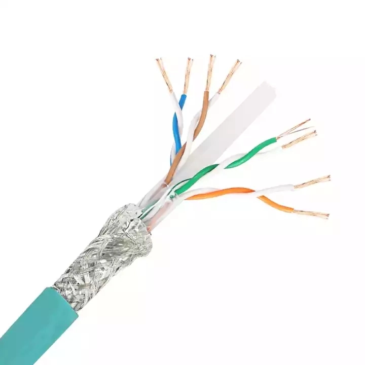 كبل شبكة كمبيوتر من نوع 24AWG رباعي الأزواج من نوع Cat5e غير مشجع