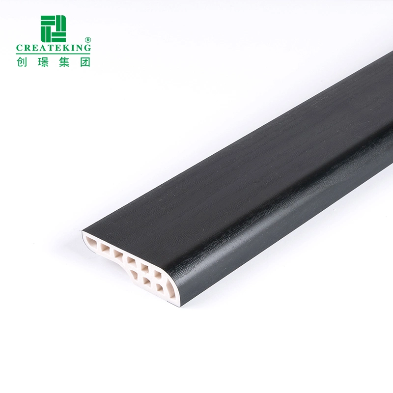 Foshan Factory Waterproof Nail The Groove Insert PVC Kitchen Board Skirting