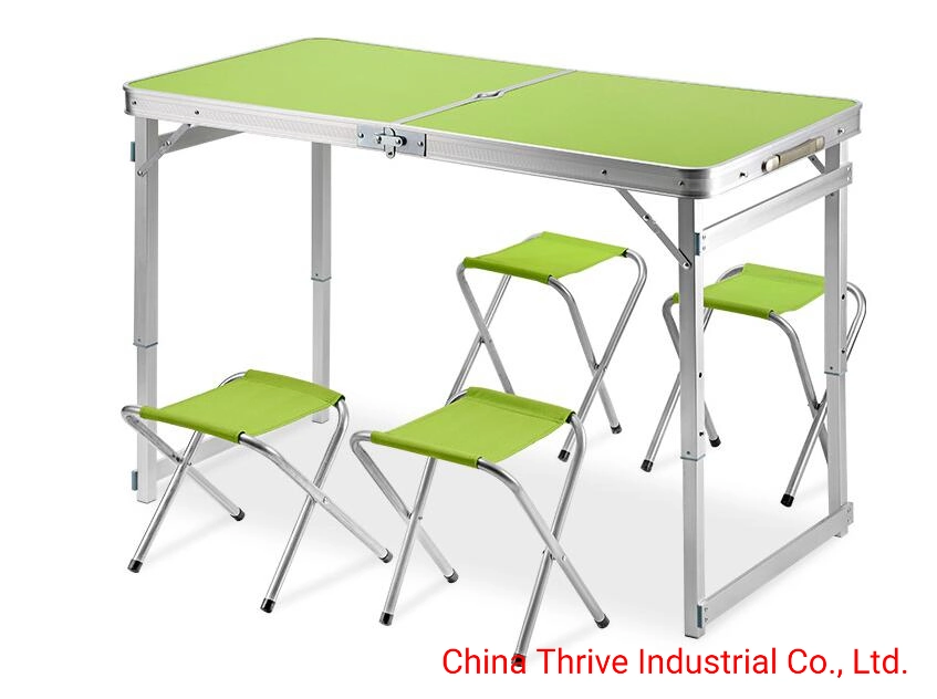 Table de pique-nique Camping pliable en aluminium jardin Chaise pliante de plein air et de jeu de table