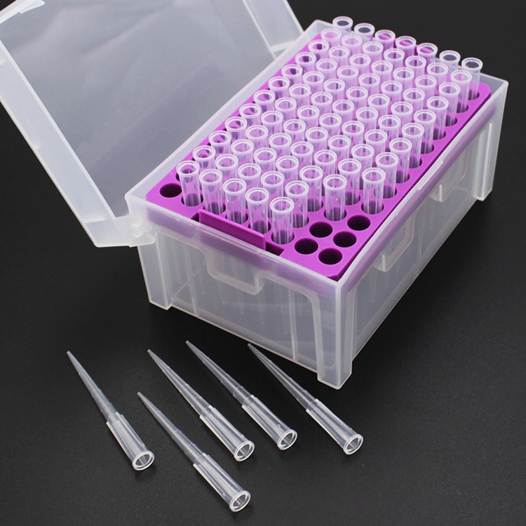 Laboratory Disposable Transfer 100 Wells Rack Pipette Tip Box