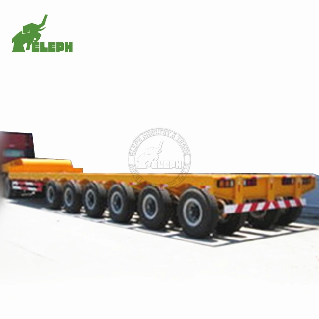 Heavy Duty Equipment Spmt Hydraulic Modular Semi Gooseneck Power Station Truck Trailer