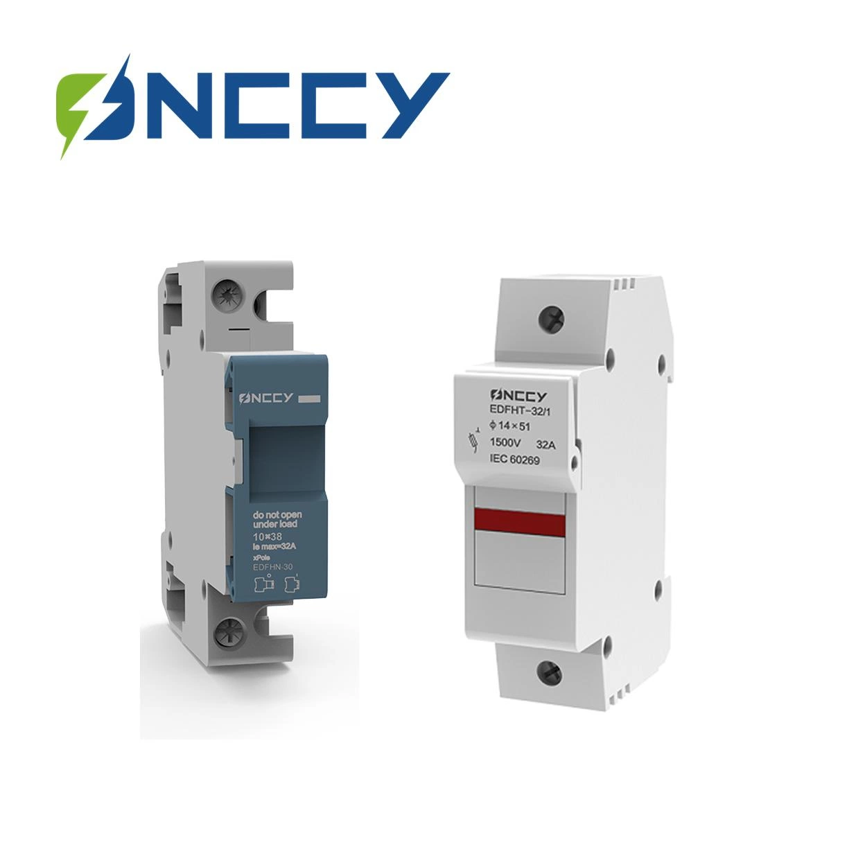 Fusível de suporte de fusíveis PV DIN Rail DC 1000 V/1500 V 16/50A Interruptor