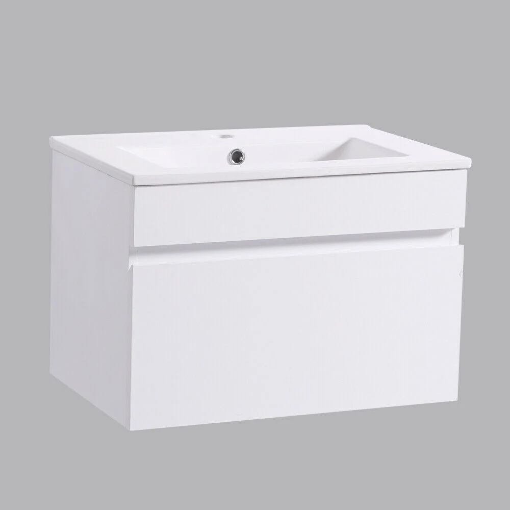 Meuble-lavabo 600 mm, meuble de rangement mural pour lavabo, armoire blanche Mobilier