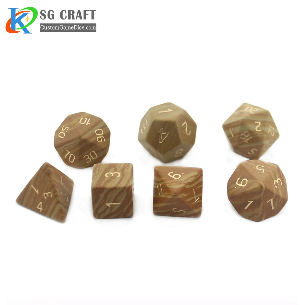 Großhandel/Lieferant niedriger Preis hohe Qualität Dungeon und Dragon 16mm Stein Custom Logo Rpg Geladen Brettspiele Multi-Color Würfel-Set