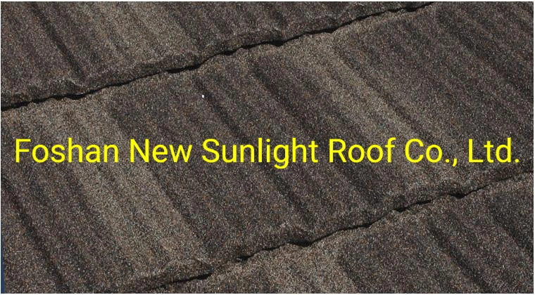 Wood Shake Colorful Stone Coated Metal Roof Tile Sheet