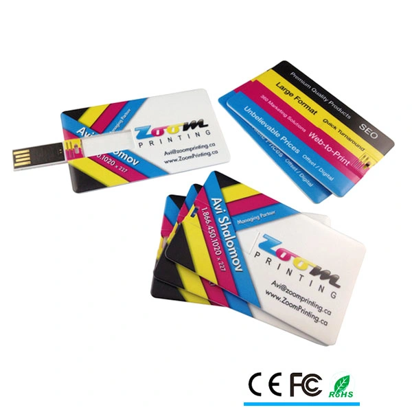 Custom Full Color Printing Credit Card USB for Promotional Gift