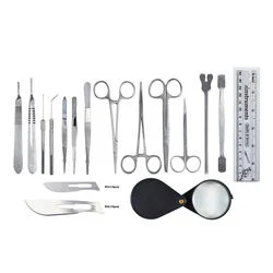 13 Pieces Stainless Steel Scissor Tweezer Scaler Forceps Suture Tanning Tool Set