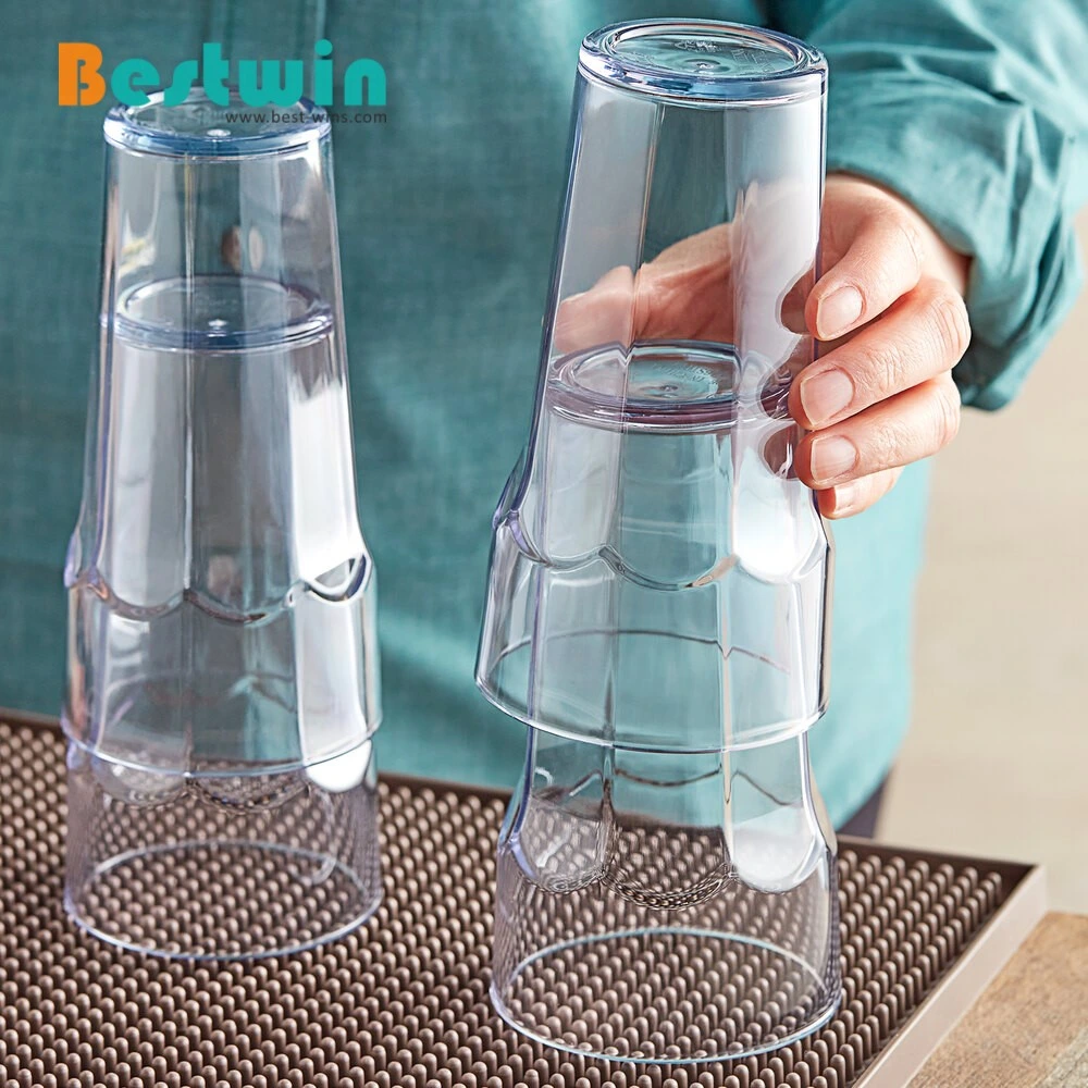 Unbreakable Reusable Polycarbonate Iced Tea Cup Drinking Cola Tumbler Plastic Water Glass