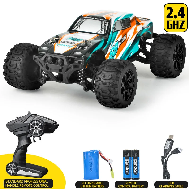 1: 18 Scale RC Cross Country Climbing Cars Four Wheel Driving Model Vehicles Remote Control High Speed Car Toy for Kids Adults