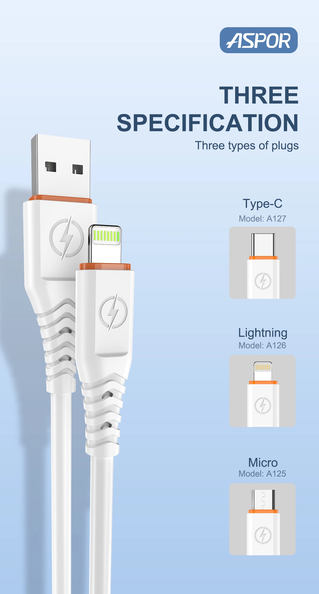 Hot Selling Mobile Phone Cable 6A Super Fast Charging Date Cable White USB-Type C Connector 1m Mobile Phone Accessories USB Charger Cable for All Mobile Phone