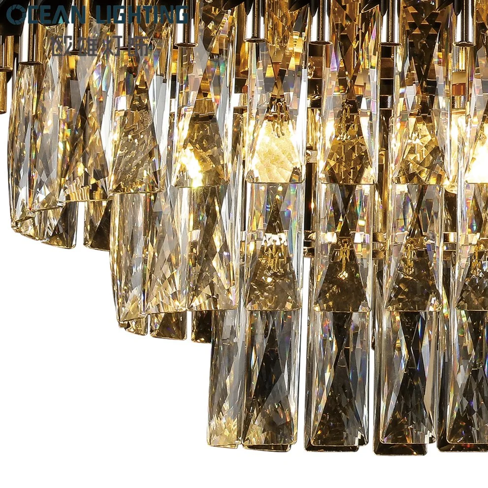 Moderna Iluminação Interior Decoração candeeiro de tecto pendente de luxo Light lustre de cristal