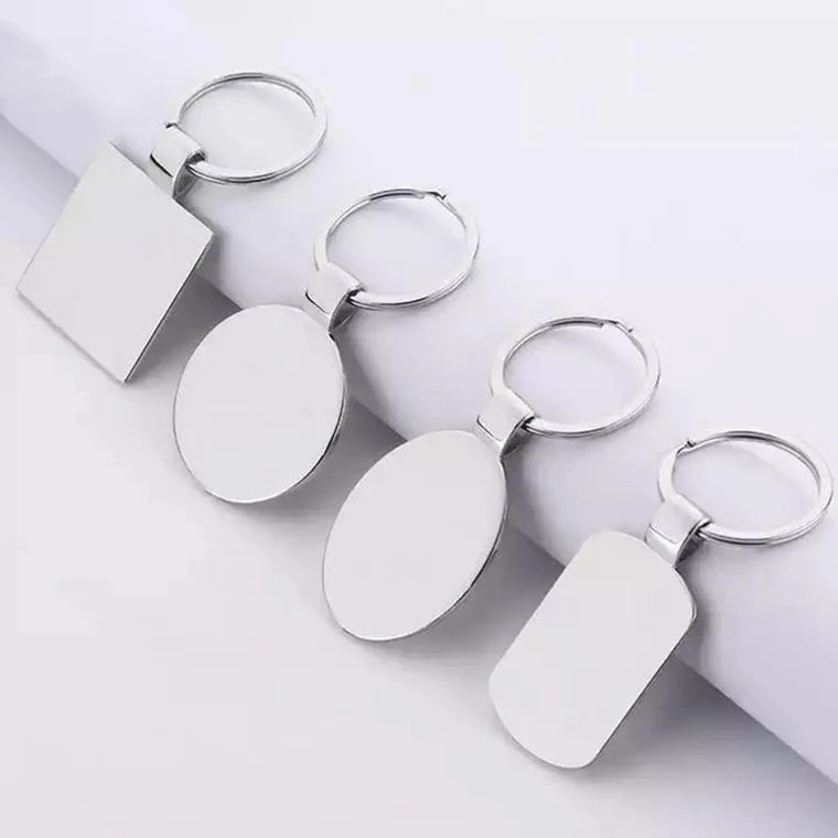 Wholesale/Supplier design Keyrings Keychain Blank Engraving Plain Custom House Iron Painted Alloy Key Chain Metal Keychain for Promotional Gifts