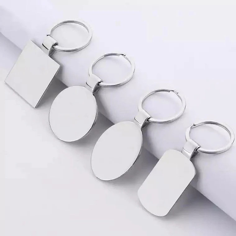 Оптовая конструкция Keyrings брелок Blank Гравюры Plain Custom House Iron Цепочка из окрашенного сплава Металлическая цепочка для рекламных подарков