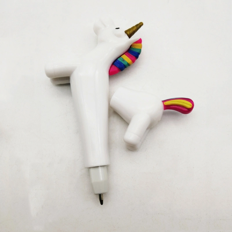 Unicorn Shaped Mini Cute Ball Pen Novelty Plastic Custom Pens