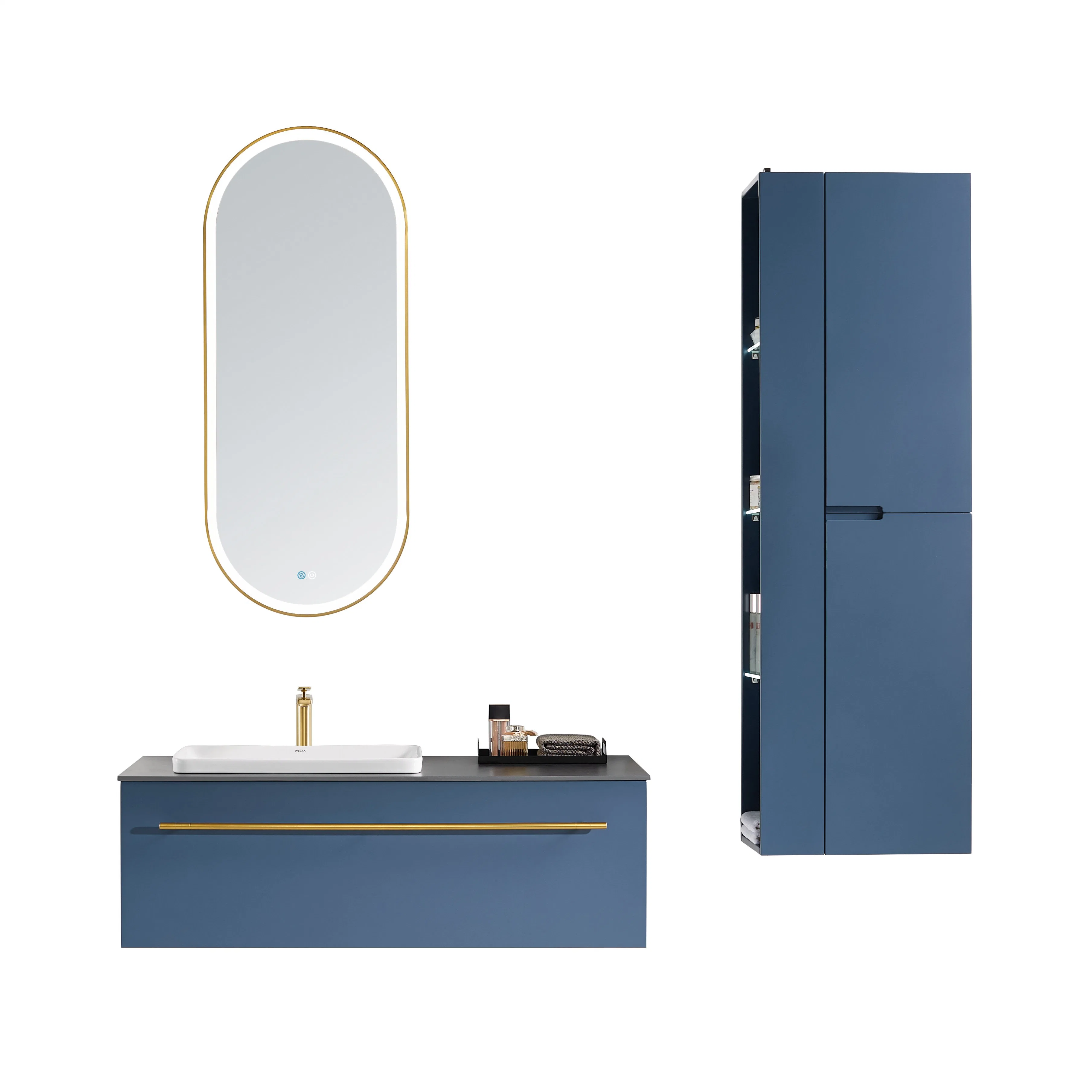 Wall Hung Modern Bathroom Cabinet with Magical LED Mirror 7067