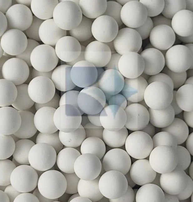 High Density Catalyst Support Media Inert Alumina Ceramic Ball for Grinding with Size 30-80mm