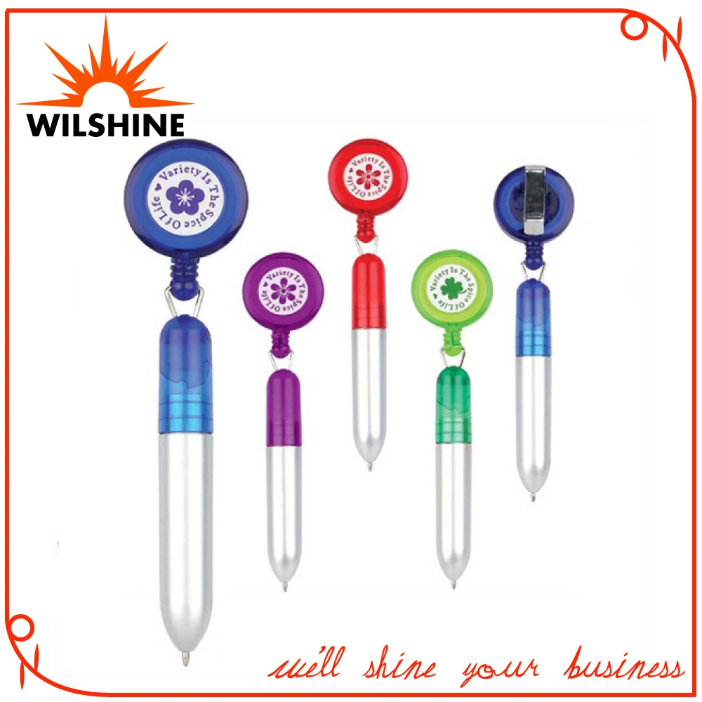 Plastic Novelty Pen with Badge Holder for Promotion (DP607)