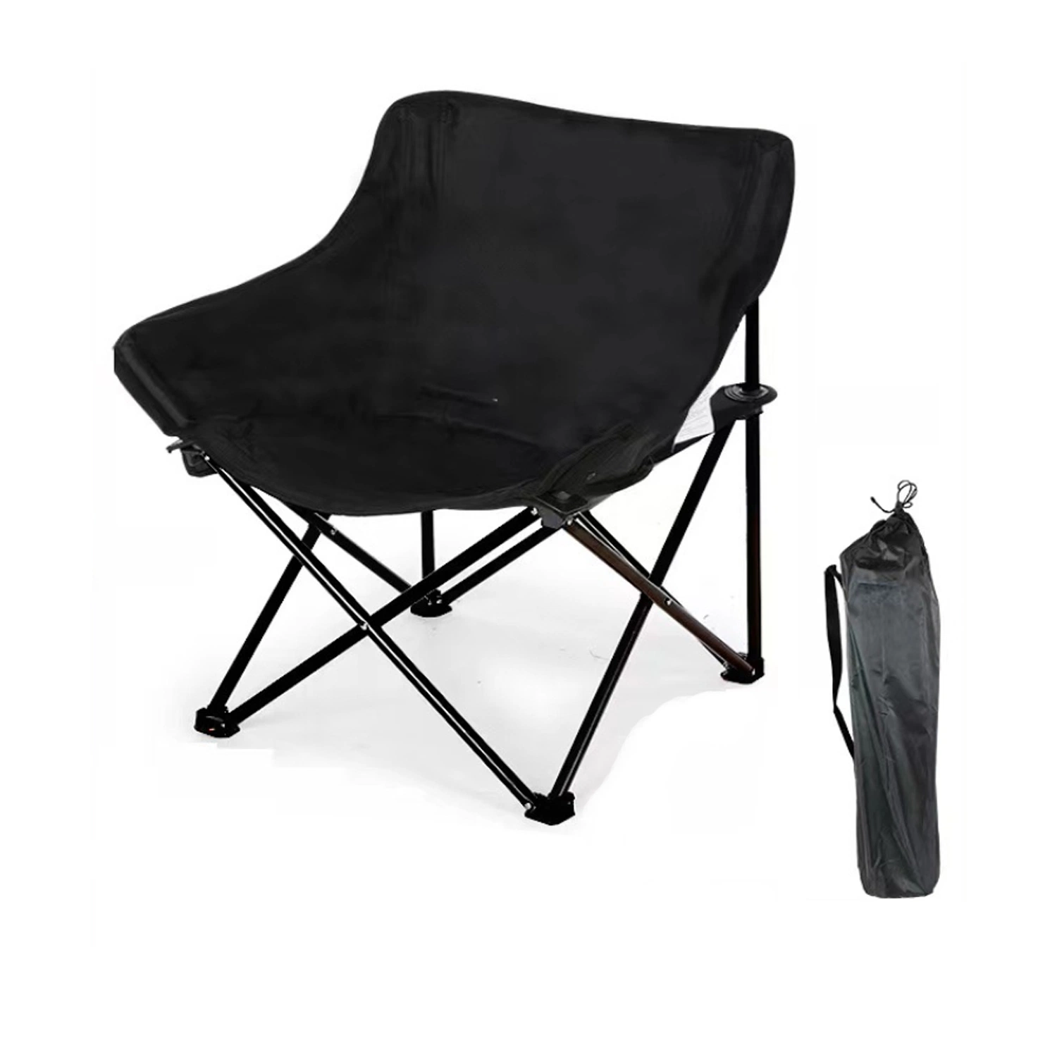 Portable Outdoor Folding Leisure Camping Moon Fishing Chair