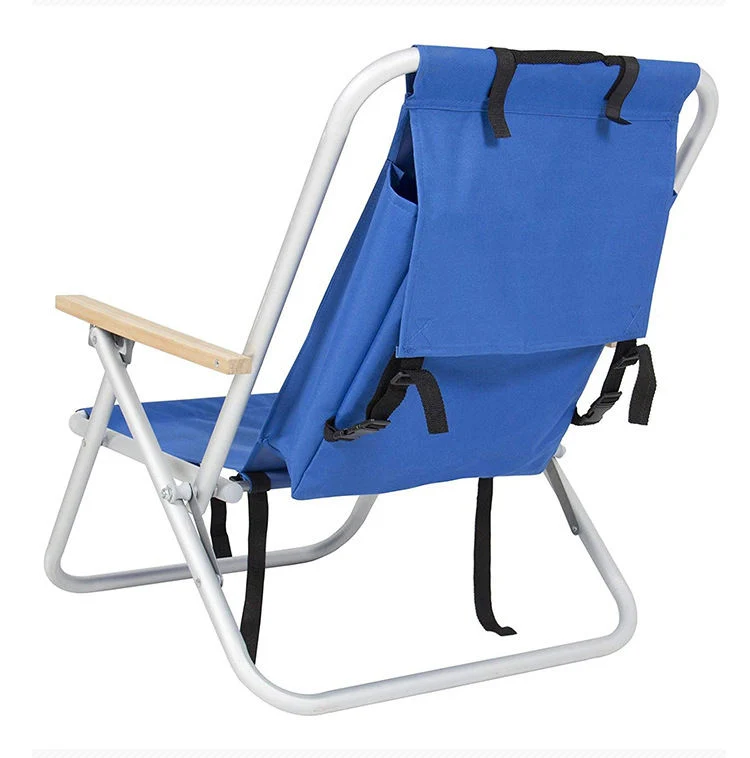 Outdoor Portable Folding Aluminium Frame Foldable Backpack Camping Beach Chair