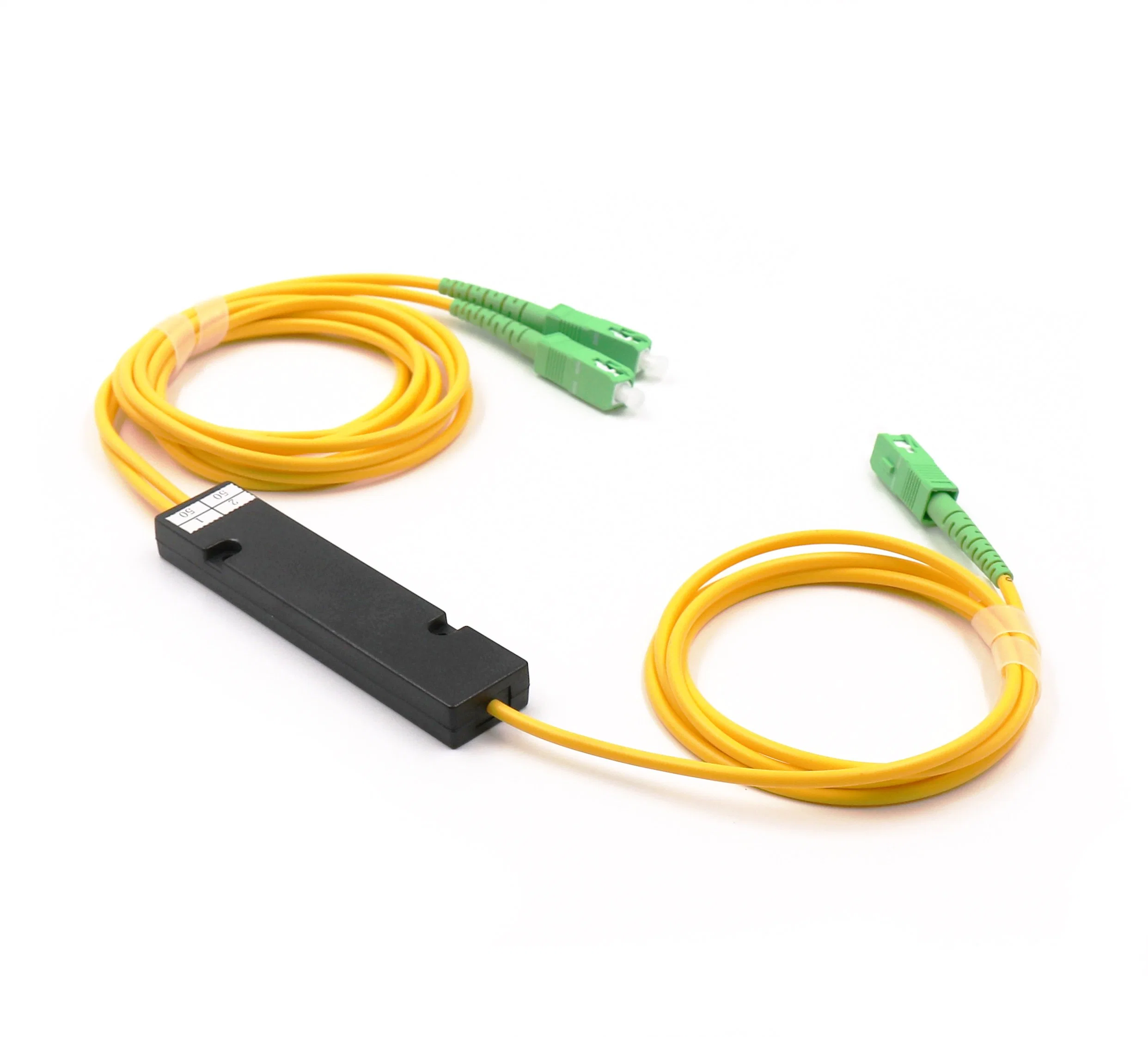 1X2 3,0MM SC/APC Caixa Plástica Acoplador Fbt de Fibra Óptica