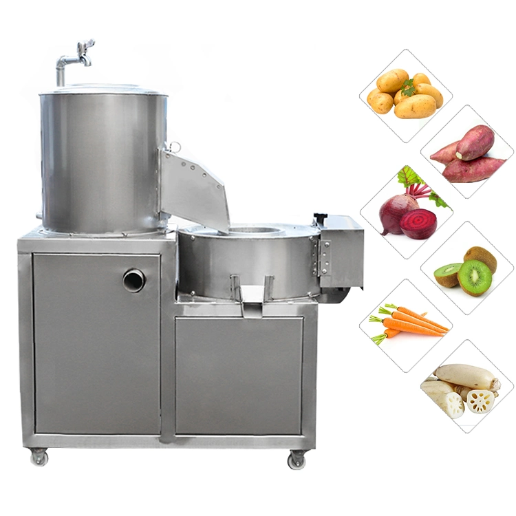 Industrial Sweet Potato Taro Brush Cleaning Washing Peeling Machine