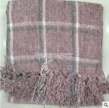 Chenille Throw Scarf Shawl Throw Colorfule Style Winter-Use