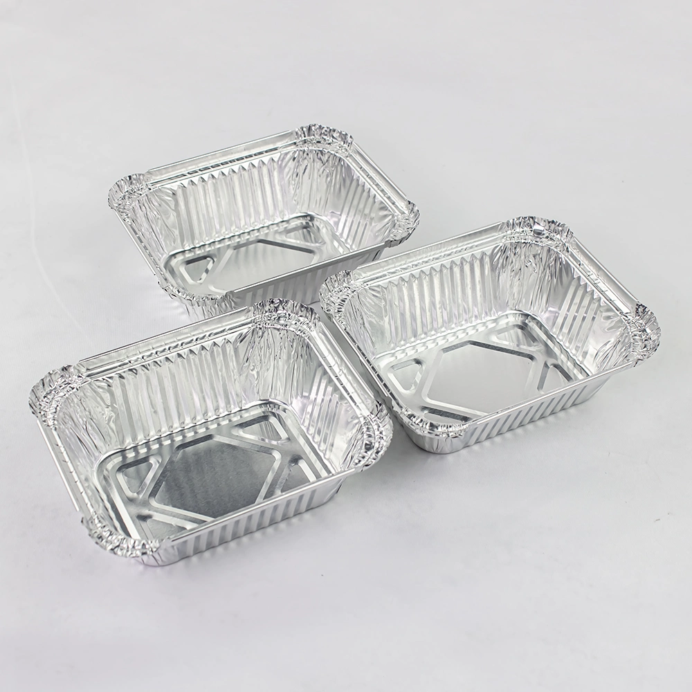 Kleinhaushalt Einweg-Folie Fast Food Box C5 8325 Lebensmittel Aluminiumfolie mit Deckel