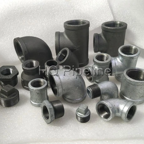 Class 150/300 Lbs Plumbing Materials Black Malleable Iron Pipe Fittings (Banded/Beaded)