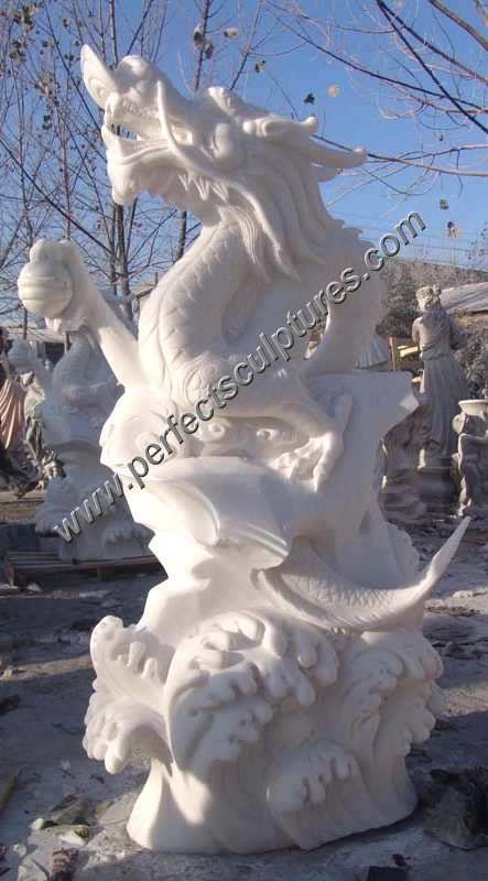 Customized Feng Shui Stone Statue Marble Laughing Buddha Sculpture for Garden Home Decorative (SY-T145)