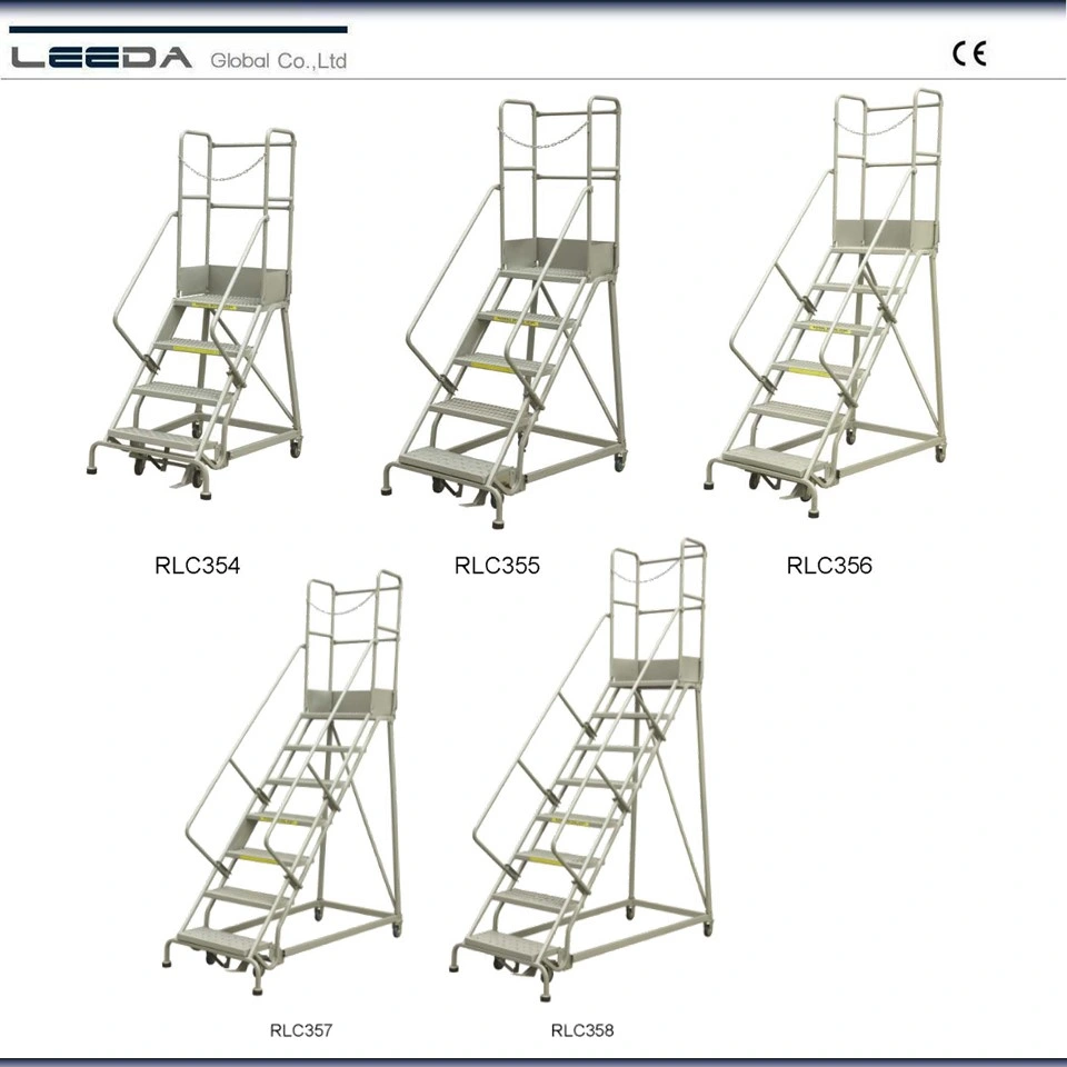 Plataforma de acero de almacén el paso de la escalera de Recogida de Material Rodante