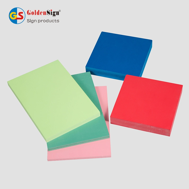 Goldensign Blanco PVC de alta densidad Celuka Hoja PVC Junta de espuma