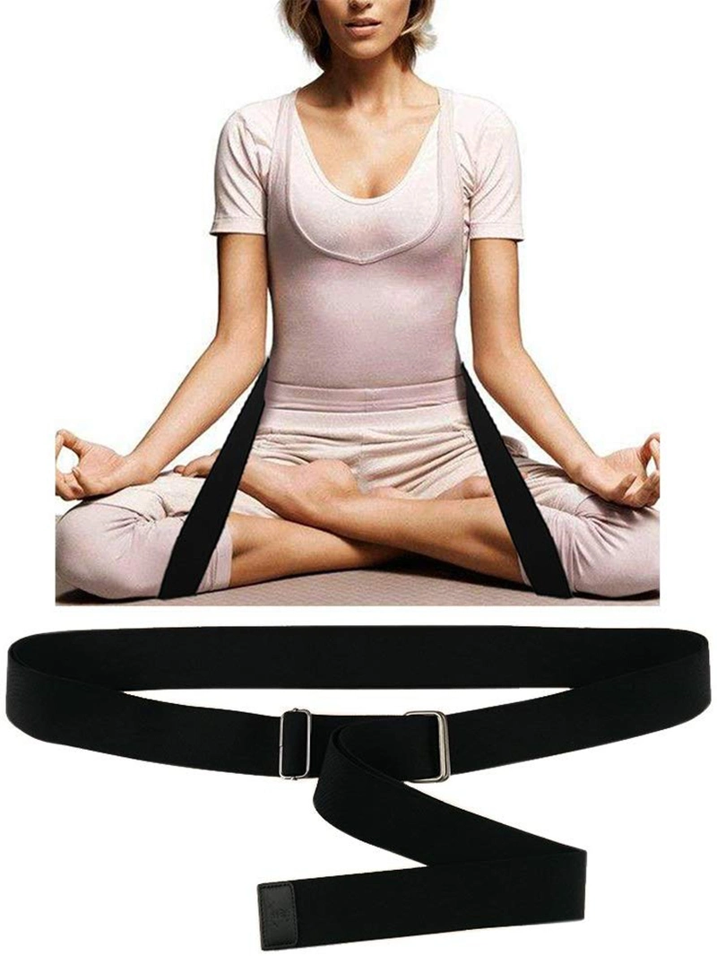 Lower Back and Posture Support Strap Healthy Meditation Seat Belt for Comfortable Sitting and Meditation Yoga Seat Strap Wyz13010