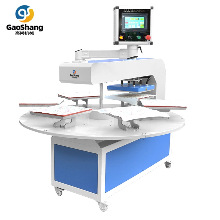 Factory Pneumatic Multi-Station T-Shirt Sublimation Heat Press Transfer Printing Machine