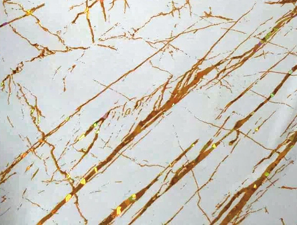 High Gloss Pet Marble Grain Hot Stamping Foils for PVC Marlbe Sheets