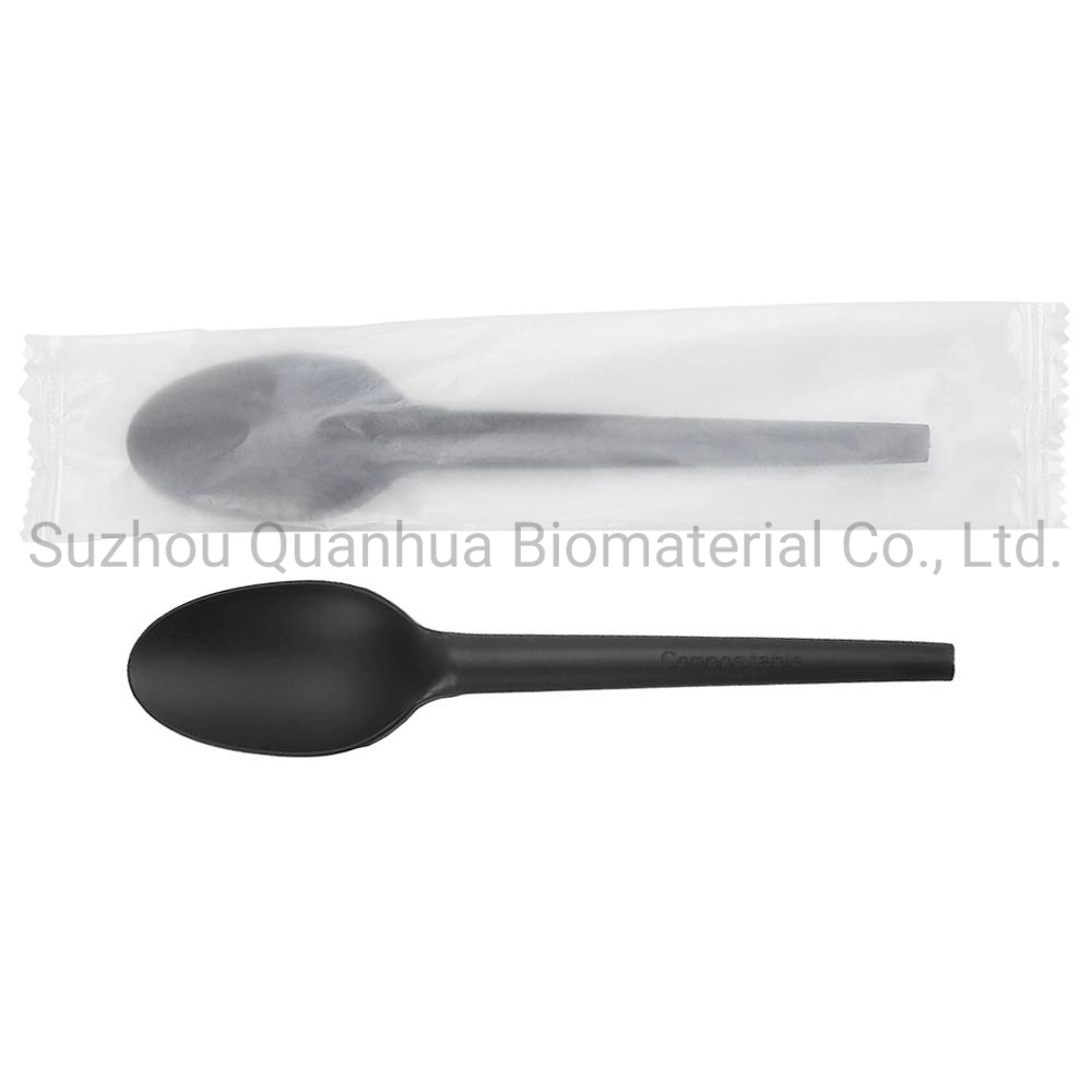 Original Factory 100% biodegradable Fork CPLA compostable Disposable Knife y. Cuchara