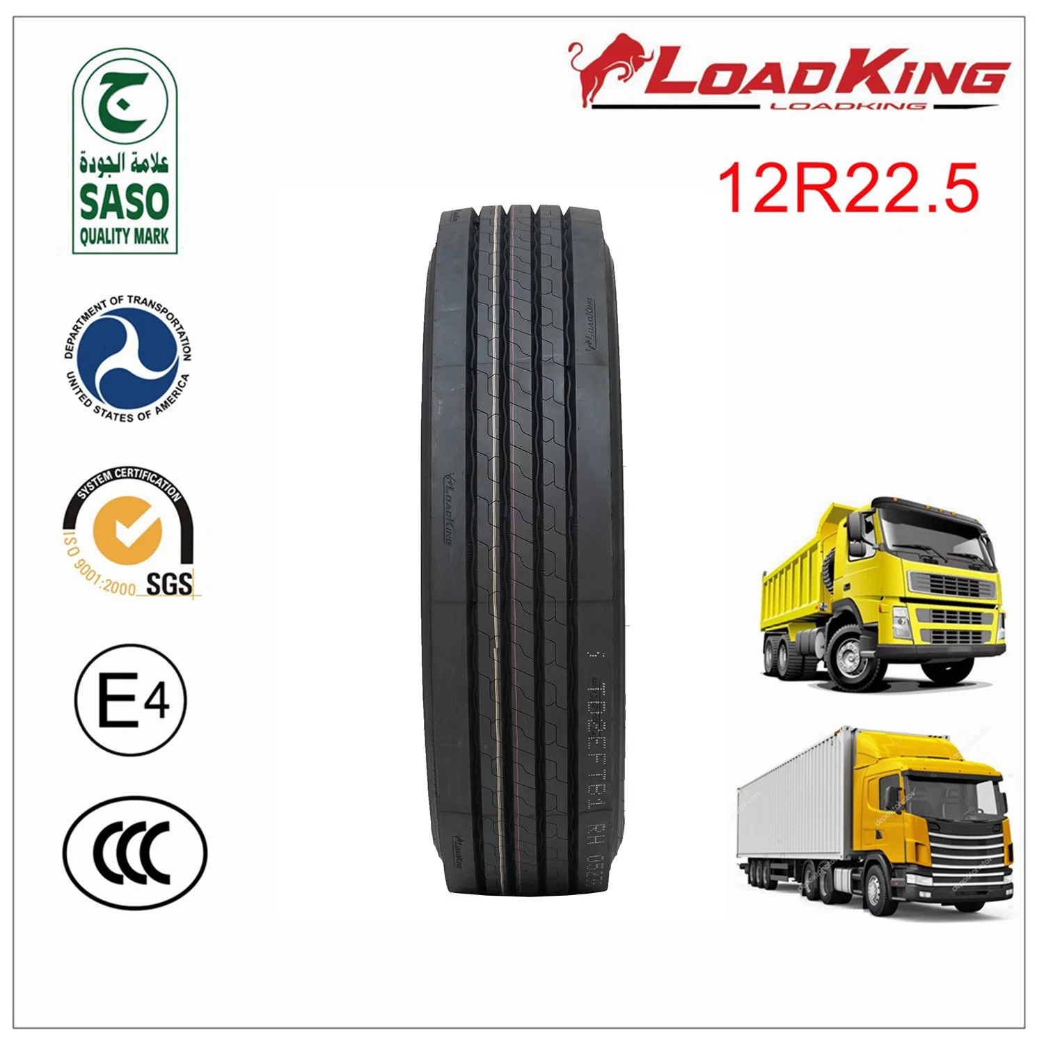 12r22.5 Loadking marque Vente en gros Prix bon marché Chinois tout acier radial Pneus de camion