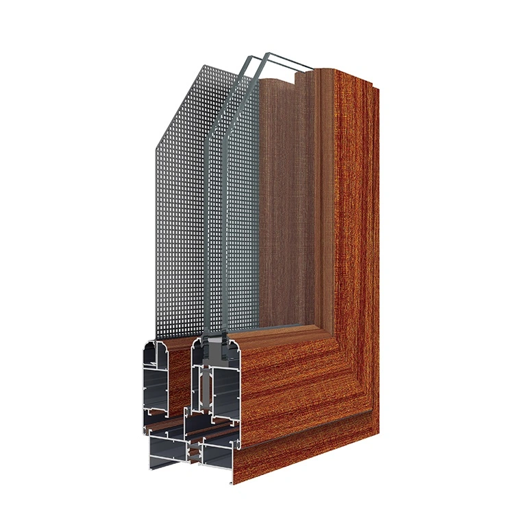 Aluminium Window Thermal Break Design with Safe Screen Double Glass