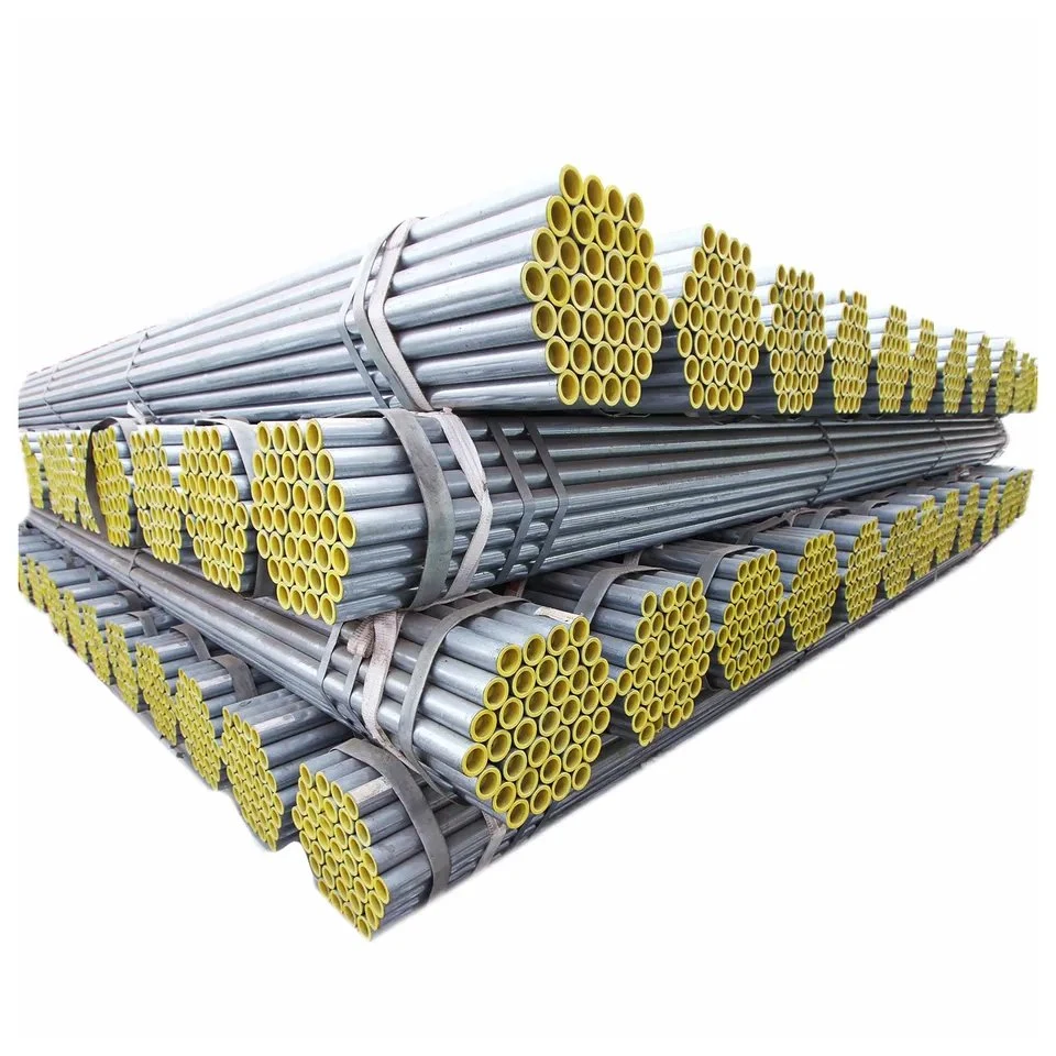 Hot Dipped Galvanized Round Hollow Section Steel Fluid Pipe Galvanized Steel Construction Steel Pipe