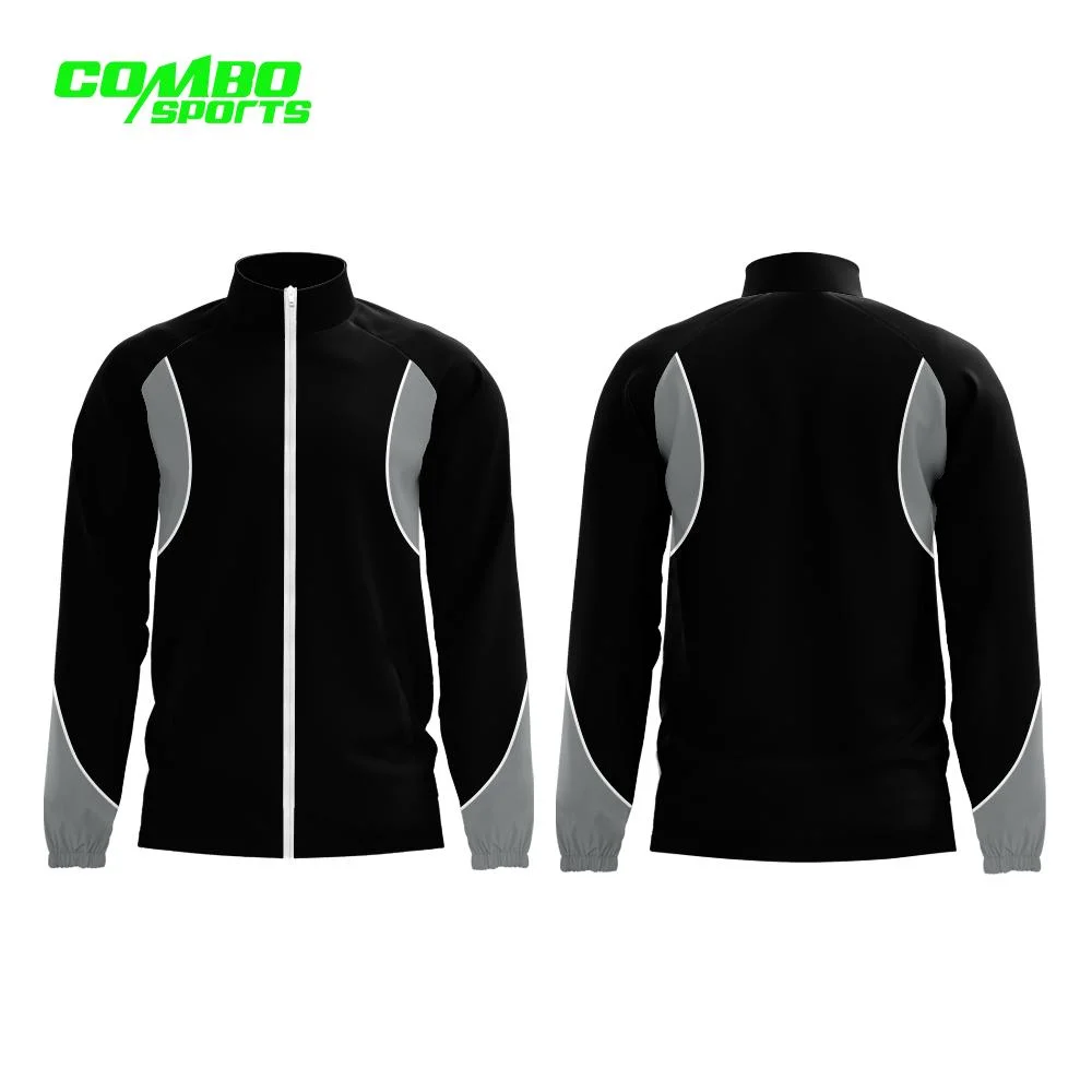 Combo Sublimation Sportswear Custom Trainingsanzug Reißverschluss Jacke