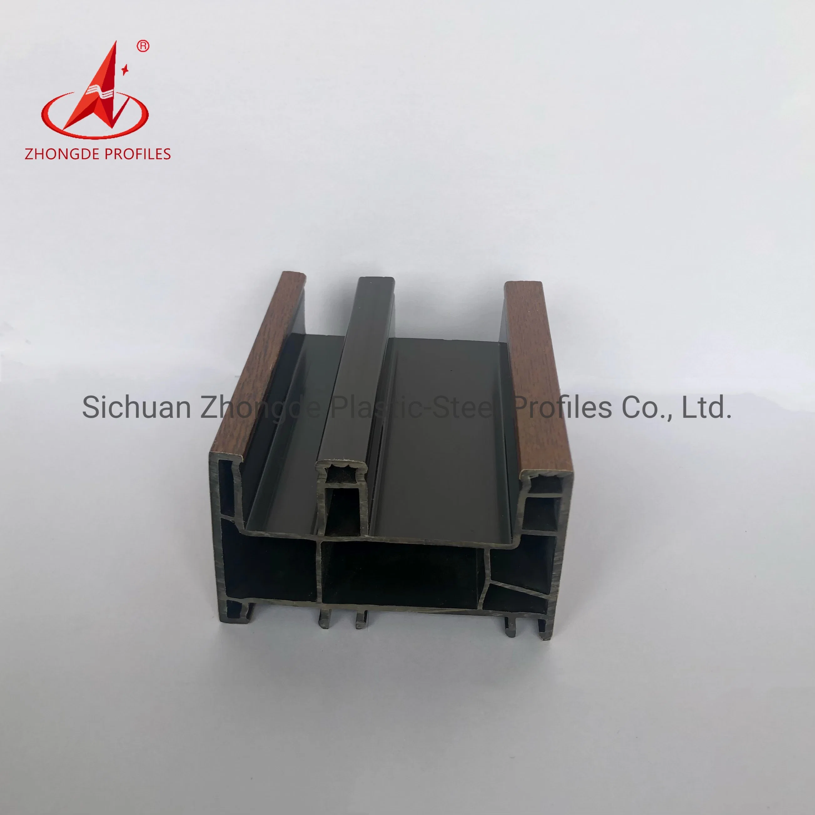 High Performance Sounds Air Weather Insulation 1.8-2.8mm Thickness Zhongde PVC UPVC Casement Sliding White/Color Profiles for Windows Door Profiles.