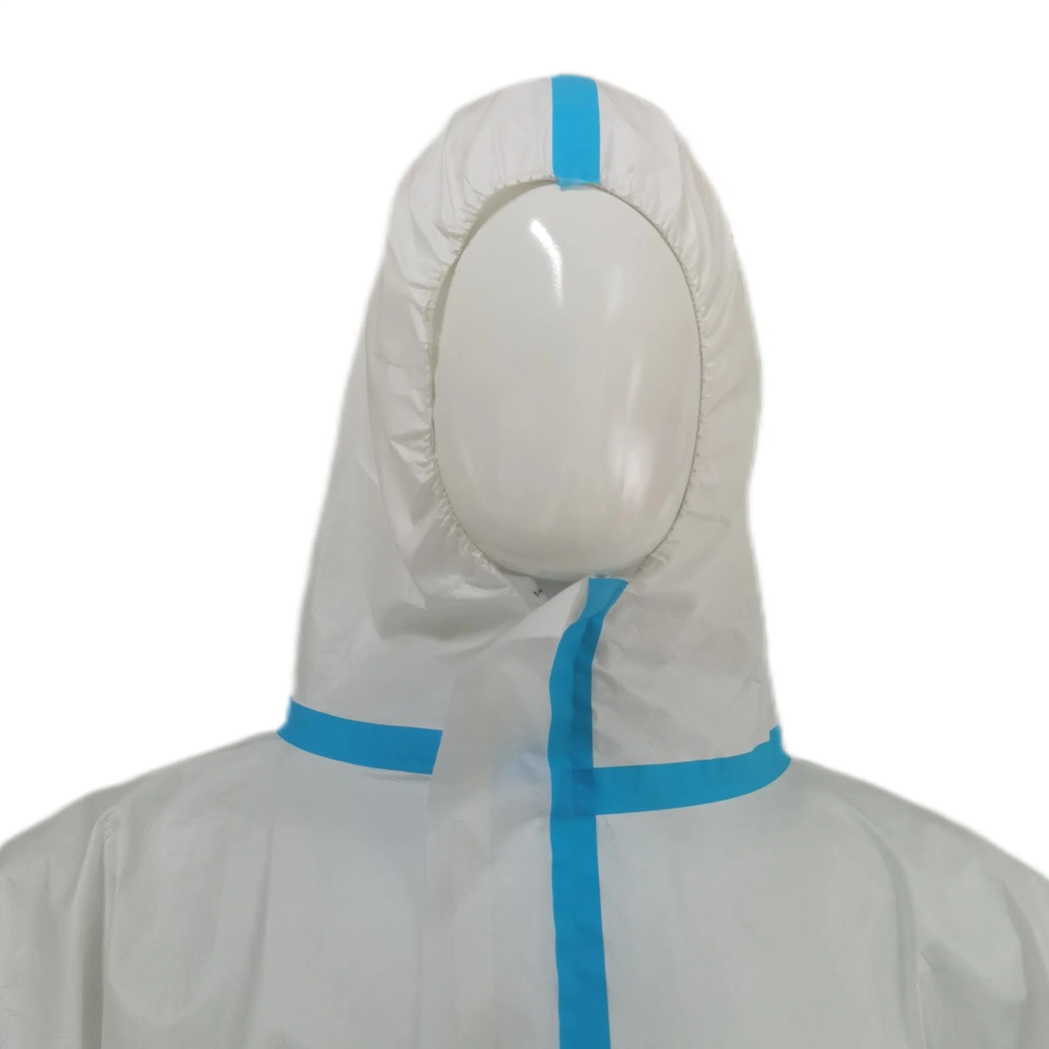 CE Type5&6 Disposable Protective Coverall Nonwoven White Safety Clothing