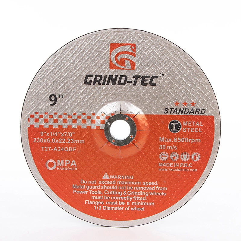 Hardware China Grindtec Abrasive 9 Inch 230X6X22.23mm Grinding Disc