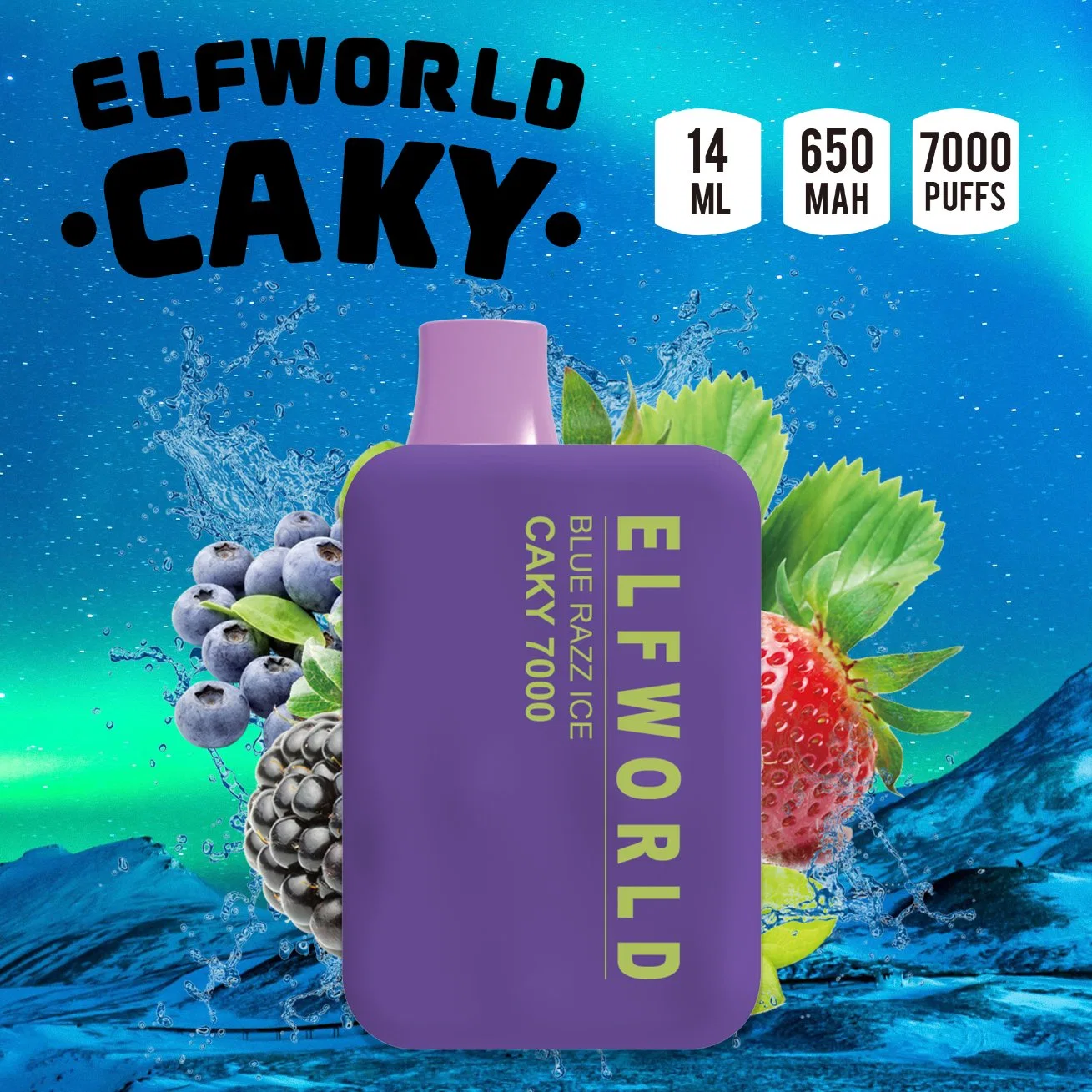 Zbood Personalisieren Elfworld Caky 7000 Beste 5000 Puff Nebel Raz Mc8 Ecigarette Vaporizer Vape