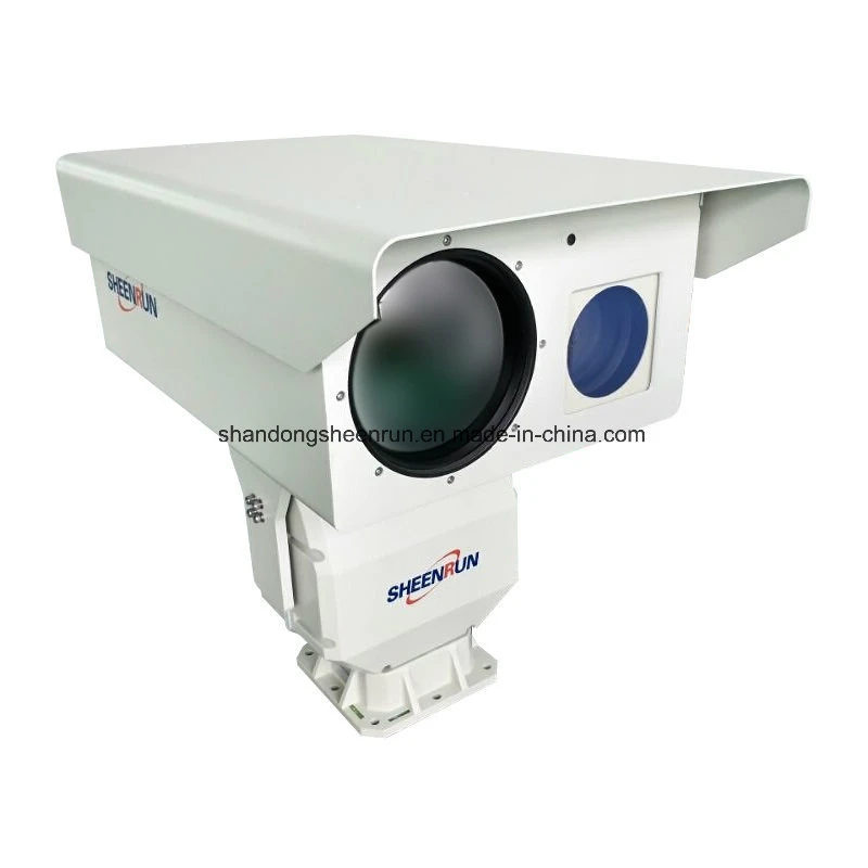 Double capteur de surveillance IP HD longue portée IR La caméra thermique pour la frontière et le système de contrôle de la côte